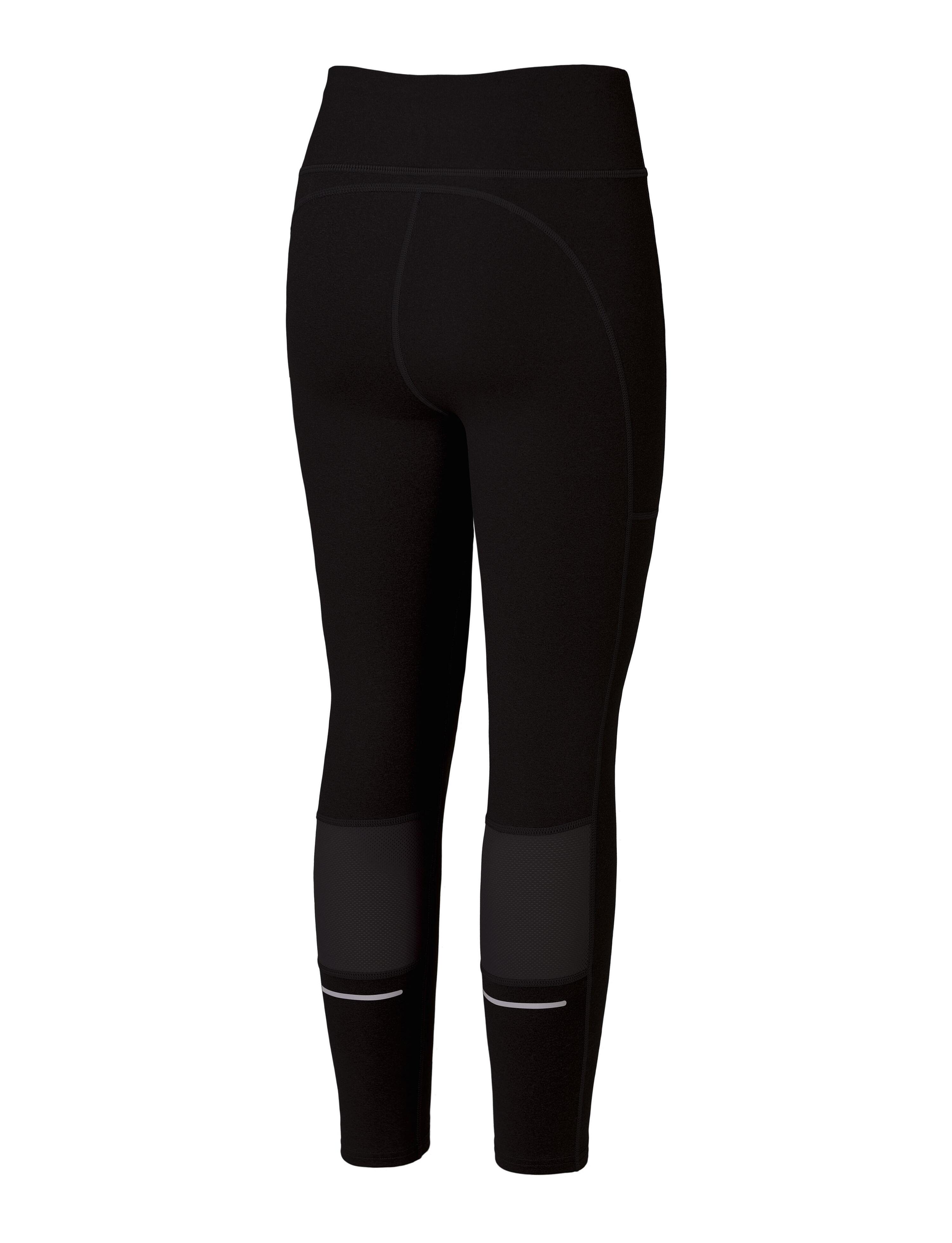 Girls' Super Thermal Base Layer Leggings - Black Rock 3/4