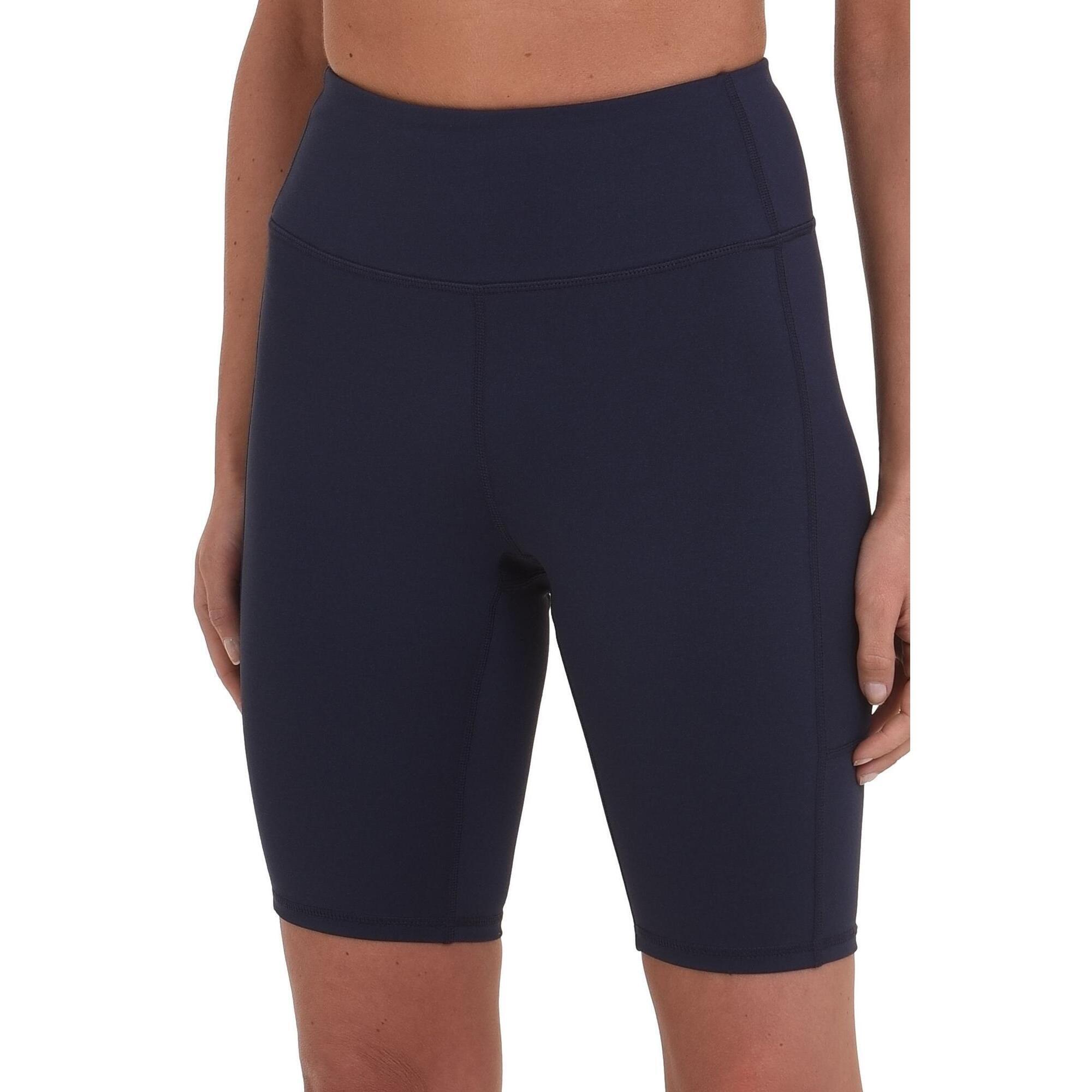 TCA Women's Equilibrium Yoga Shorts - Navy Eclipse