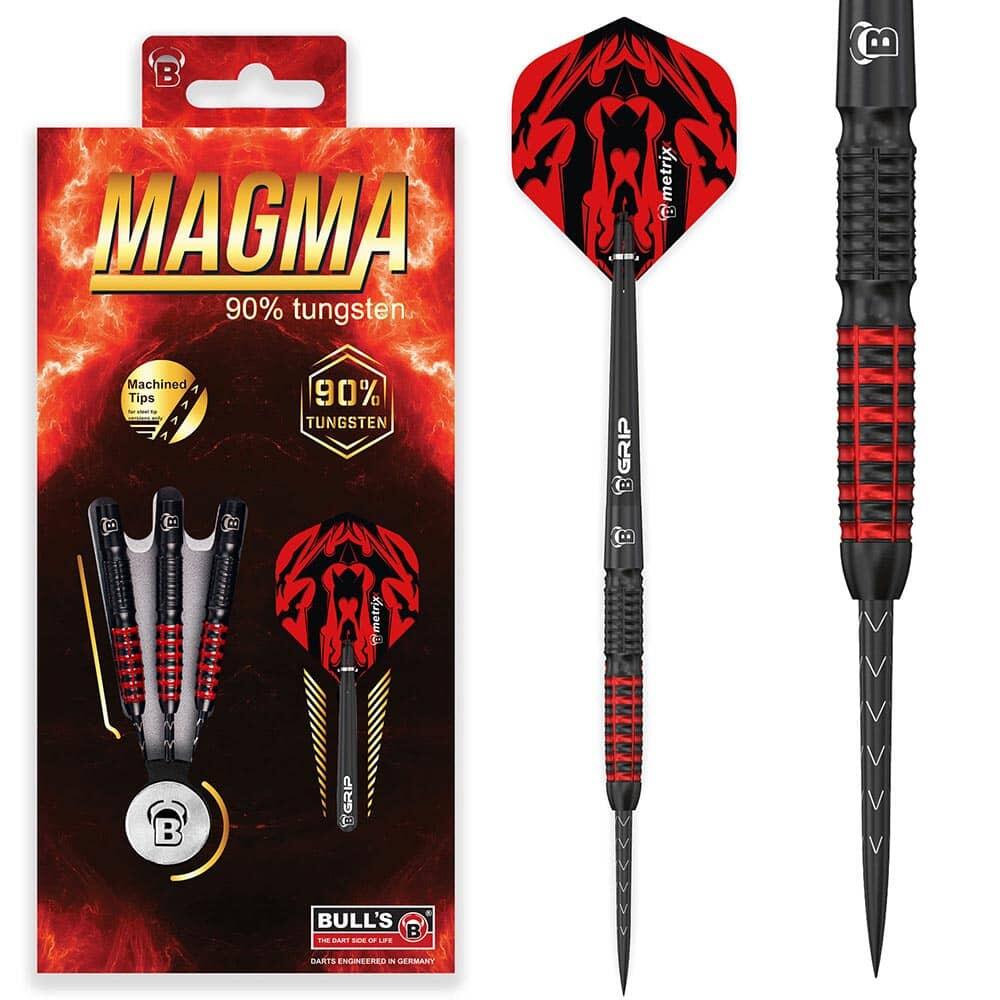 Darts Steeldarts unisex - Magma Dartpfeile 90% Tungsten Darts-Set Profi mehrfarb 5/6