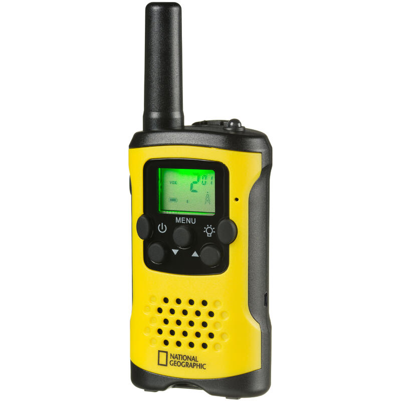 COMMUNION EXPLORER KIT 2 binocoli 7x30 + 2 walkie talkie National Geographic