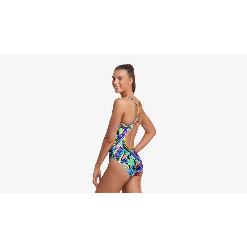 KICKFLIP - LADIES DIAMOND BACK SWIMSUIT ONE PIECE - MIX COLOR