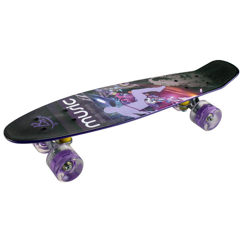 Penny Board könnyű kerekekkel 22'', PU, alumínium, Music Rhythm