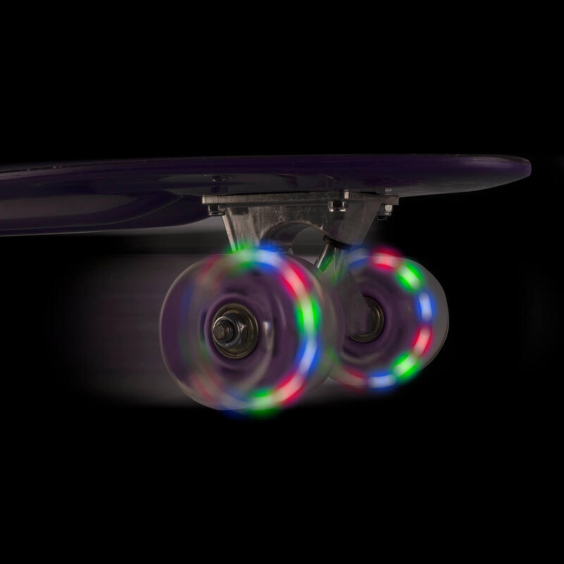 Penny Board cu roti luminoase 22'', PU, Aluminium truck, 90 KG Music Rhythm