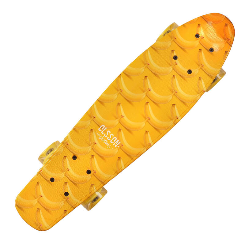 Penny Board cu roti luminoase, 22'', PU, Aluminium, 90 KG Banana