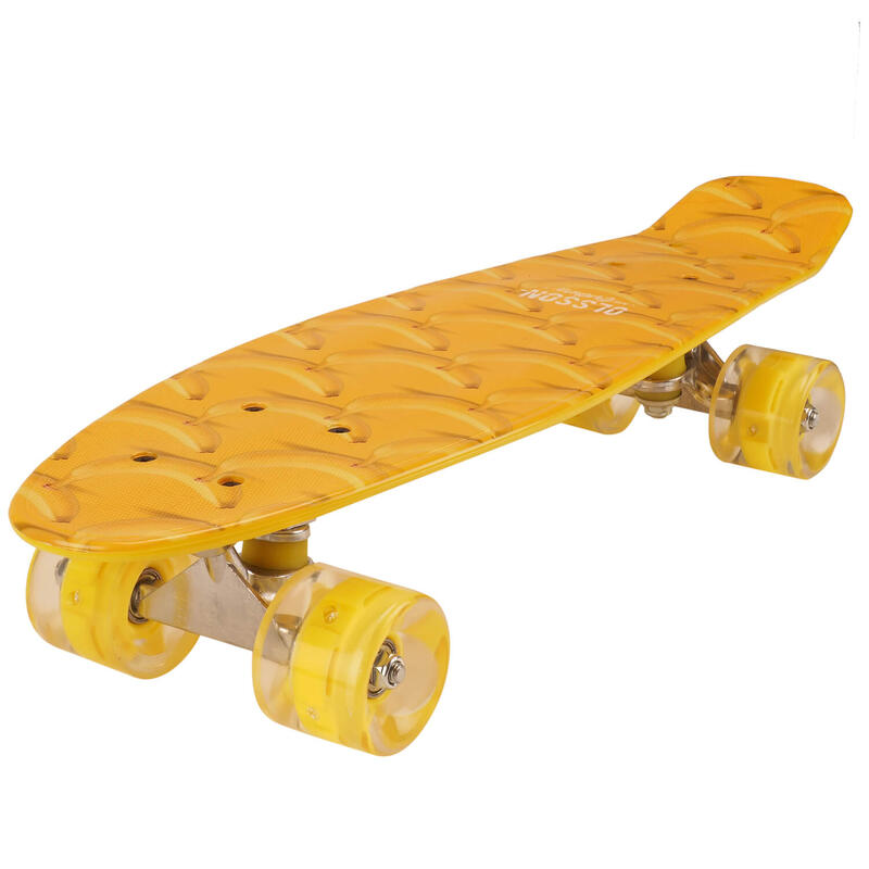 Penny Board cu roti luminoase, 22'', PU, Aluminium, 90 KG Banana