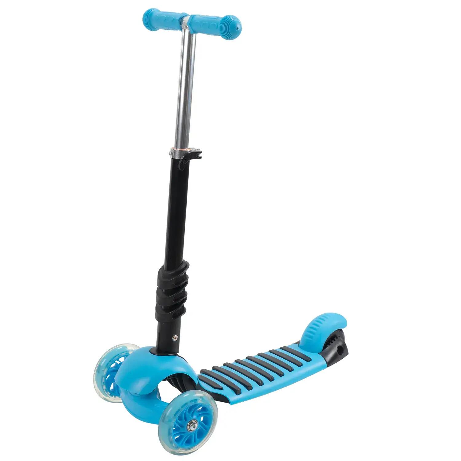Trotineta 5 in 1, Smart Kid  cu roti luminoase, Albastru 4/5