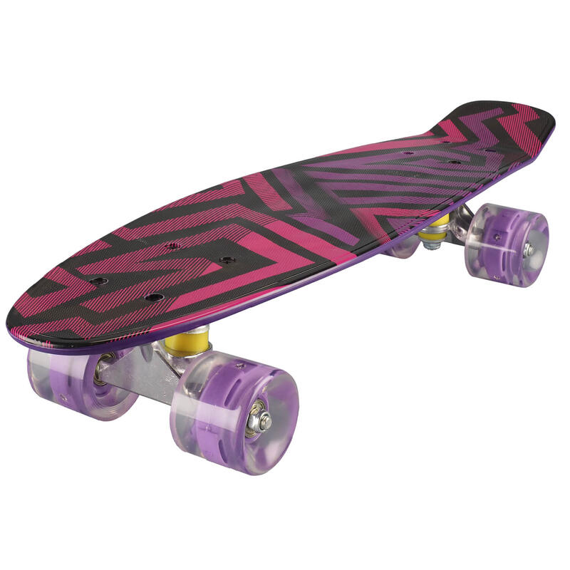 Penny Board könnyű kerekekkel, 22'', PU, Alumínium, Assimetric Lines