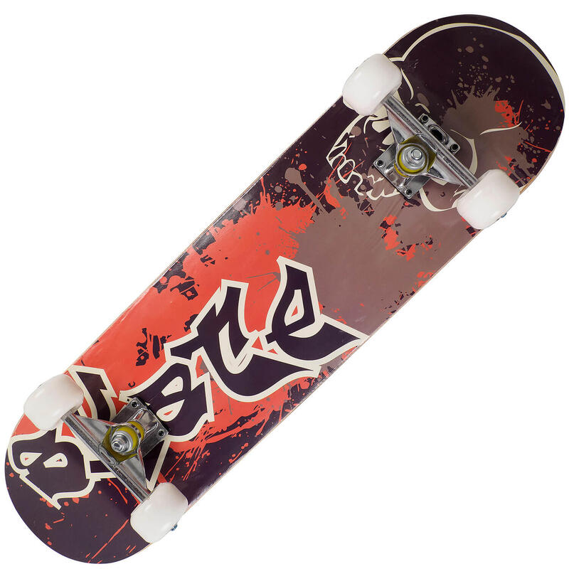Skateboard ABEC-7, Aluminiu, 79 x 20 cm, Multicolor, Skate Skull