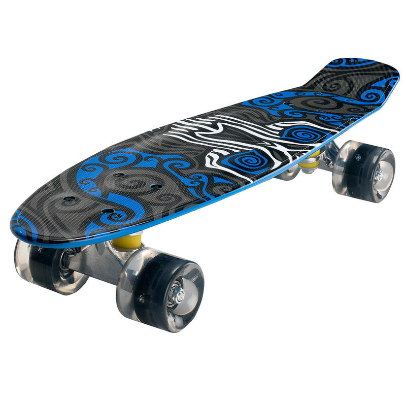 Penny Board cu roti luminoase 22'', PU, Aluminium truck, 90 KG Graphic Face