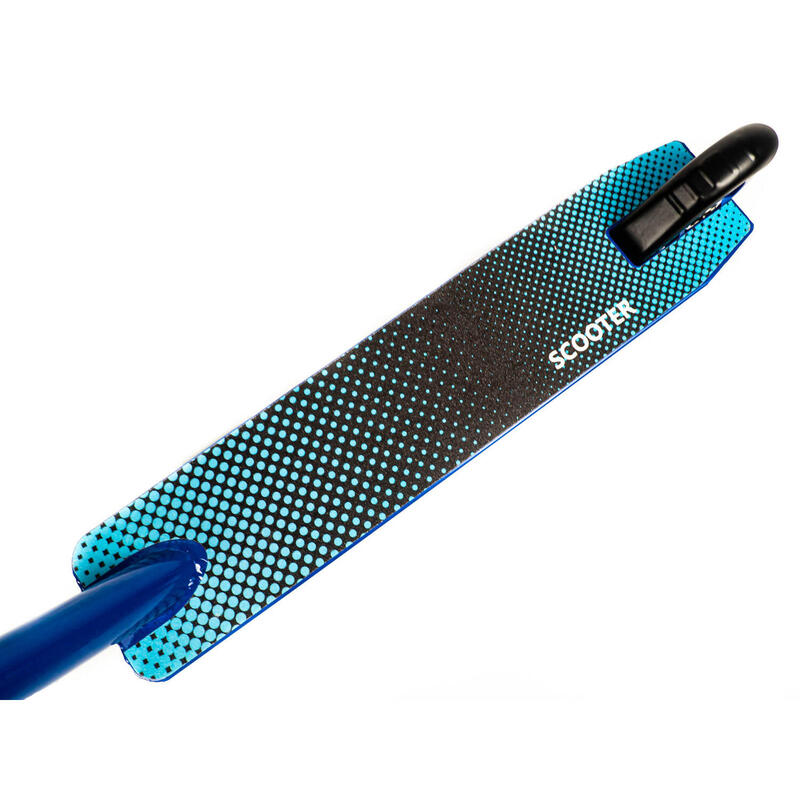Trotineta freestyle roti aluminiu, Slick, 100 mm, albastru