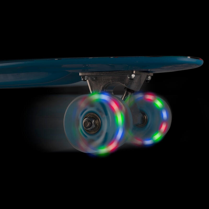 Penny Board cu roti luminoase 22'', PU, Aluminium, 90 KG Born to Skate