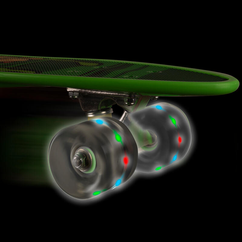 Penny board ABEC-7, PU, Aluminiu, Green Stuff