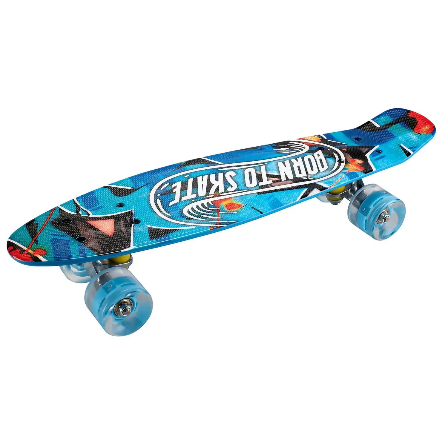 Penny Board cu roti luminoase 22'', PU, Aluminium, 90 KG Born to Skate 3/5