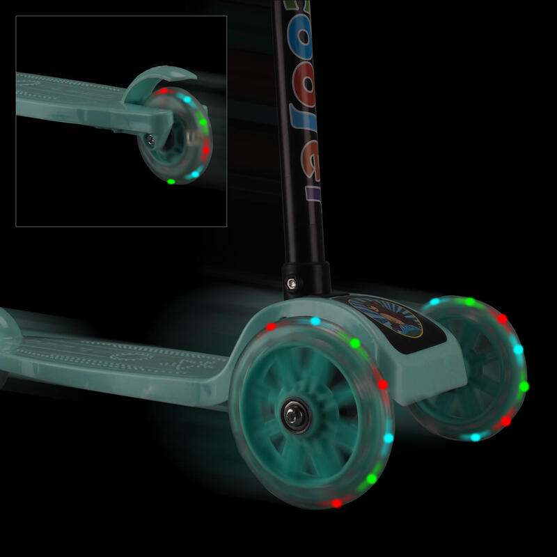 Balance állítható roller könnyű kerekekkel, zöld