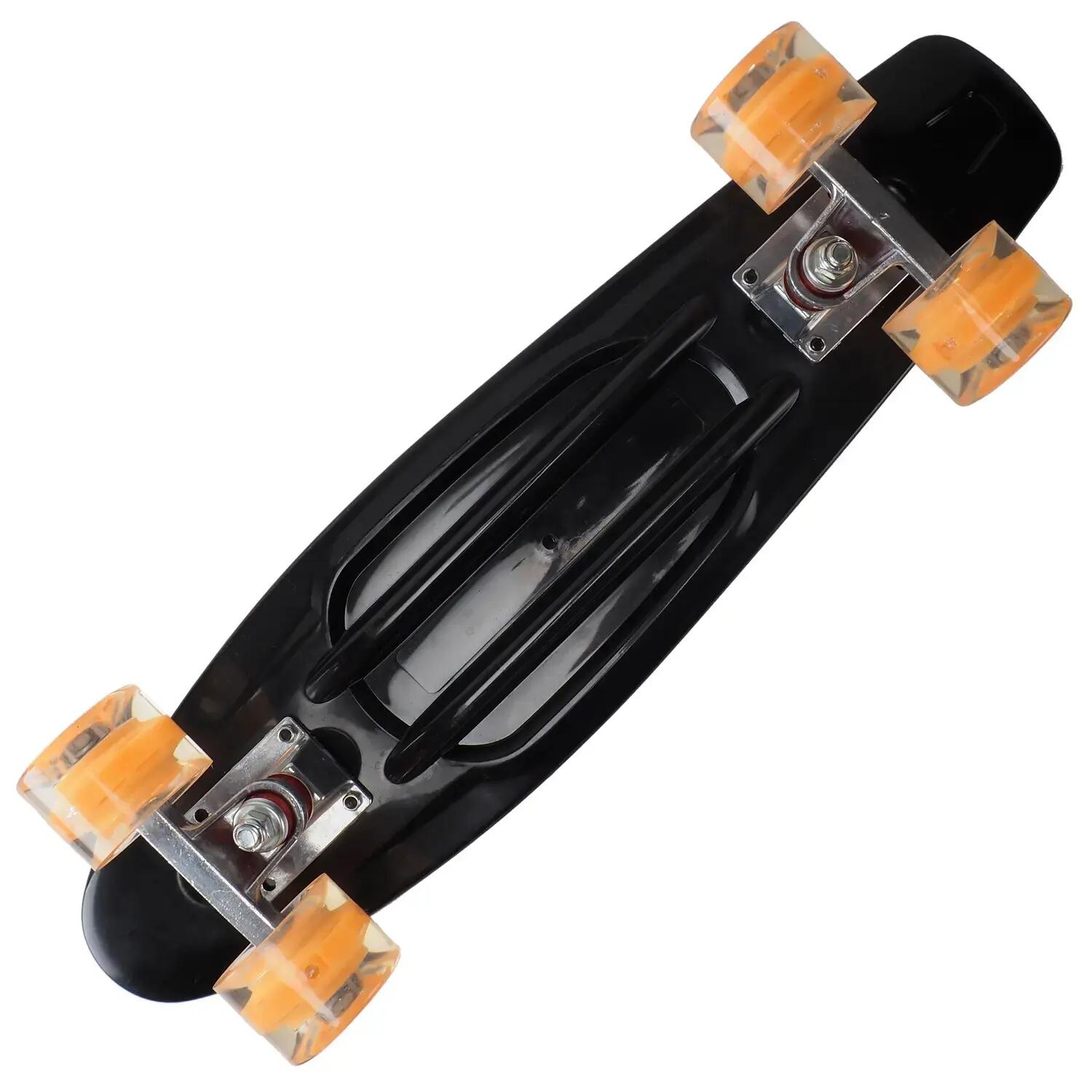 Penny Board cu roti luminoase 22'', PU, Aluminium, 90 KG Santa Muerte 5/5