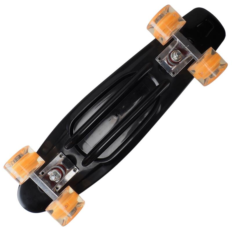 Penny Board cu roti luminoase 22'', PU, Aluminium, 90 KG Santa Muerte