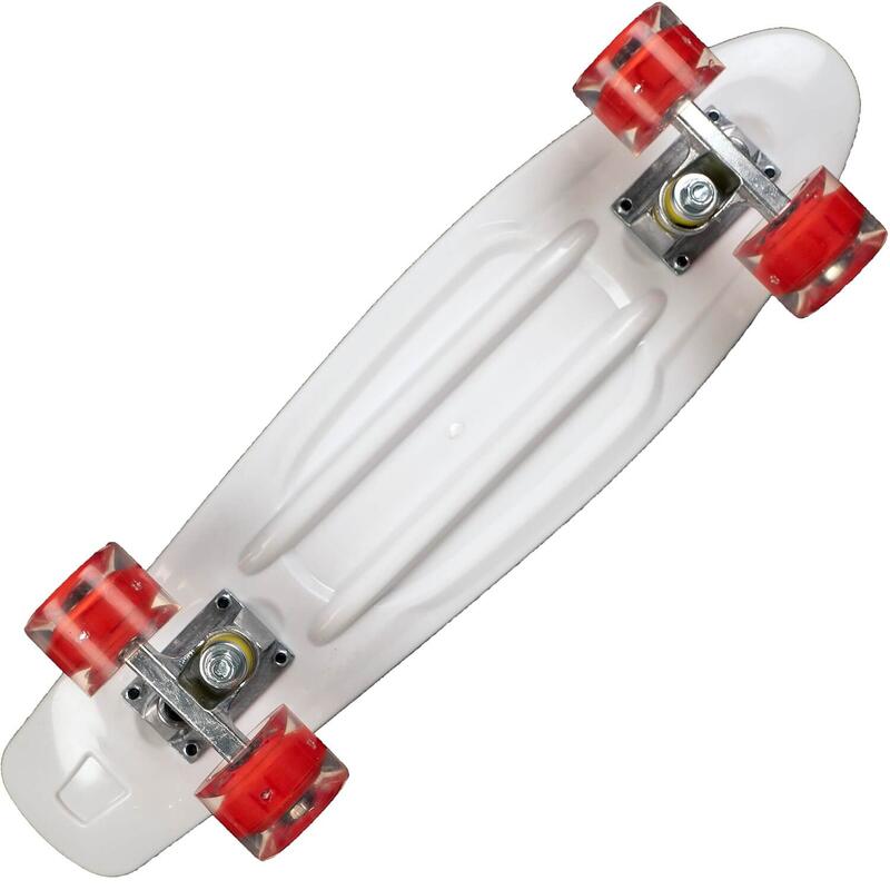 Penny Board cu roti luminoase 22'', PU, Aluminium truck, 90 KG Flames