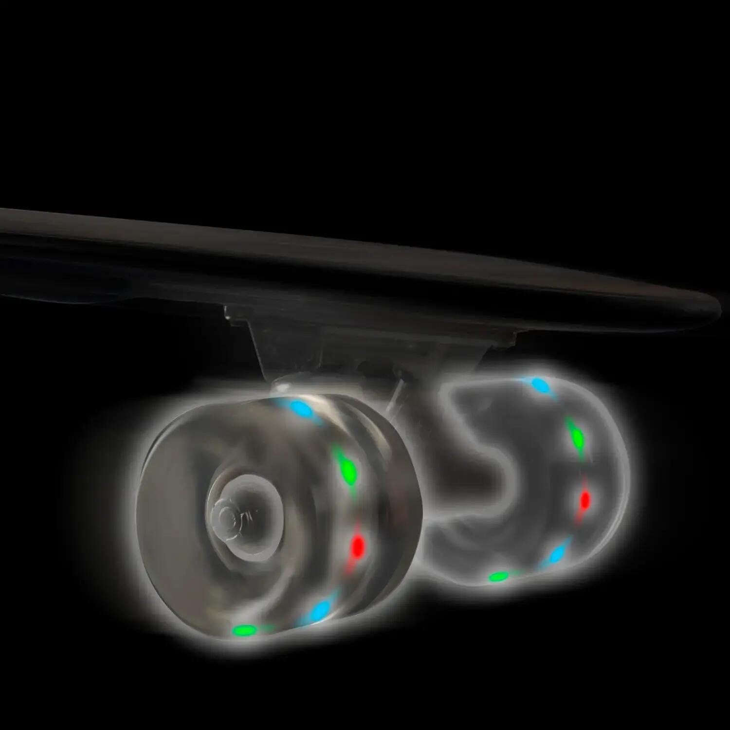 Penny Board cu roti luminoase 22'', PU, Aluminium, 90 KG Santa Muerte 2/5