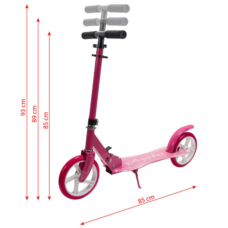 Trotineta Pliabila Nitro Roz cu cric, roti 200 mm