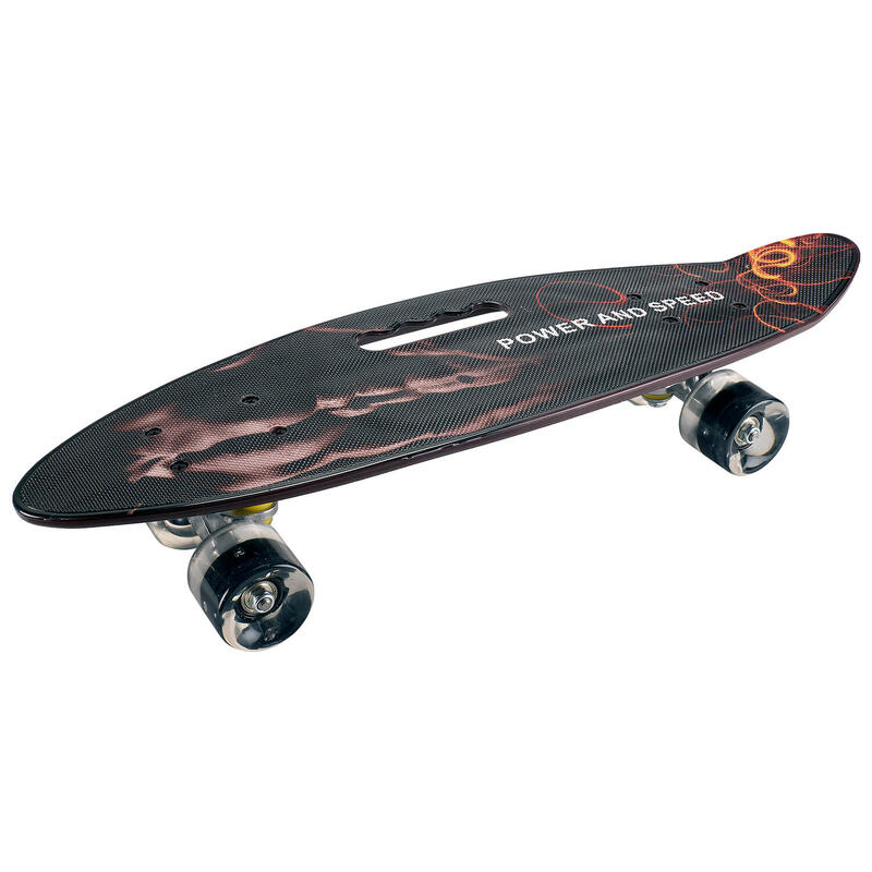 Penny board Portabil, PU, ABEC-7, Aluminiu, Power & Speed