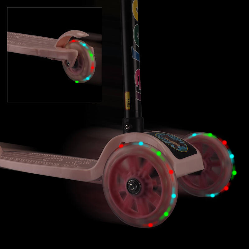 Balance állítható roller könnyű kerekekkel, rózsaszín