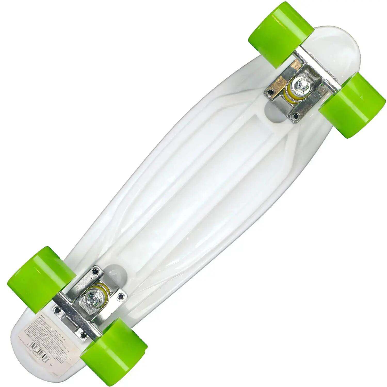 Penny Board 22'', ABEC-7, PU, Aluminium truck, Pink Skull 3/3