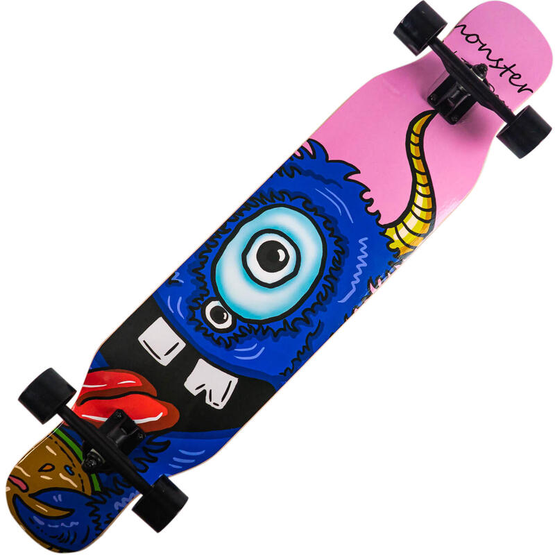 Longboard Blue Devil, ABEC-7, PU, Aluminiu, 100kg