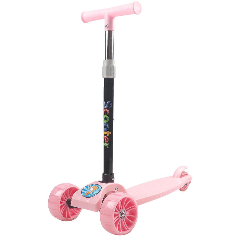 Balance Big Wheels gyerek roller, széles és fényes kerekekkel, rózsaszín