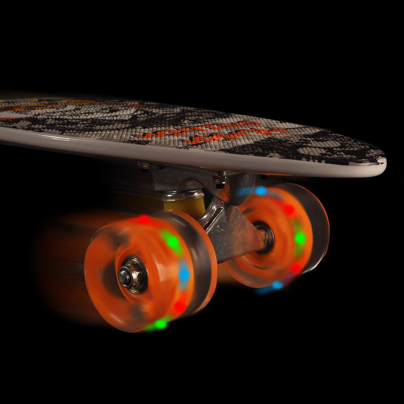 Penny board Portabil, PU, ABEC-7, Aluminiu, Eggboard Furious