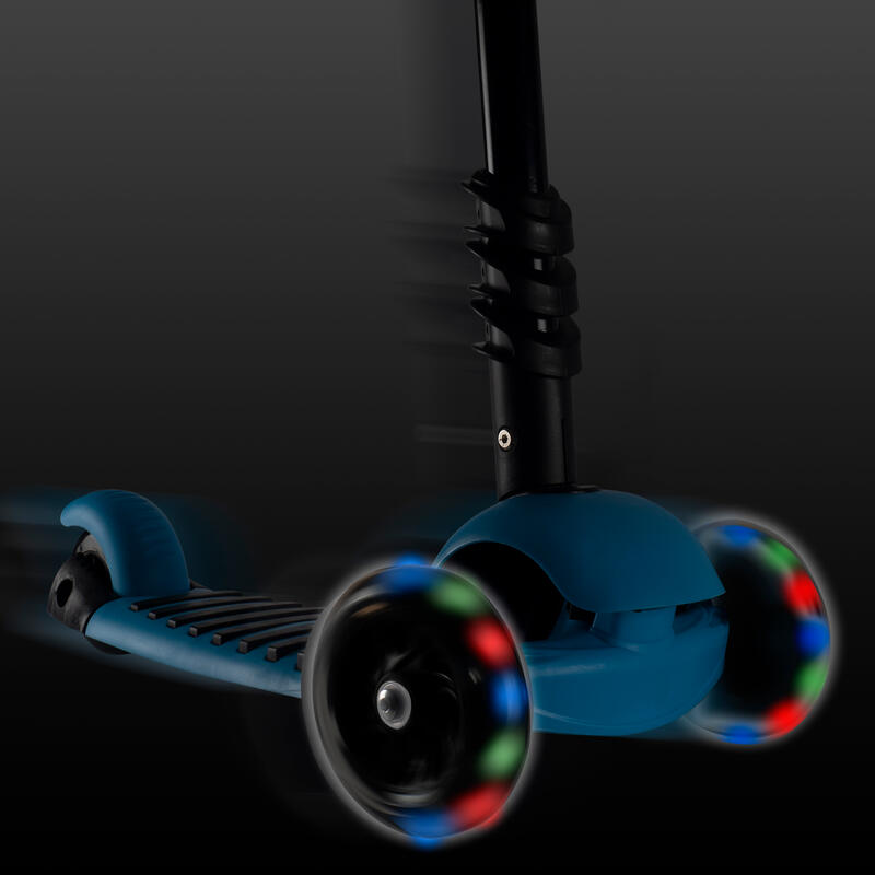 Big Wheels 3 az 1-ben roller széles és fényes kerekekkel, Kék