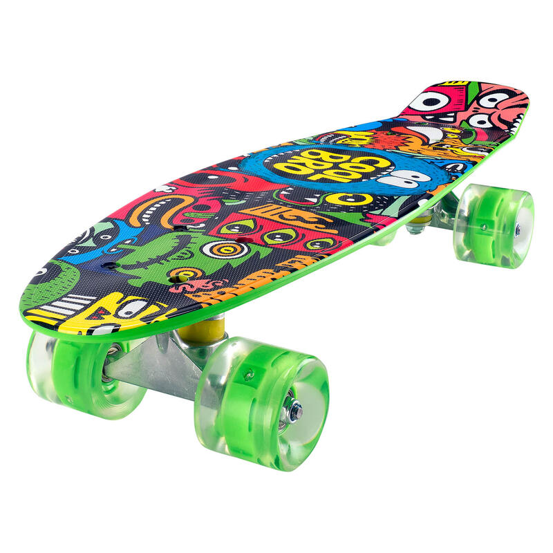 Penny Board könnyű kerekekkel 22'', PU, Alumínium, Cool Bro