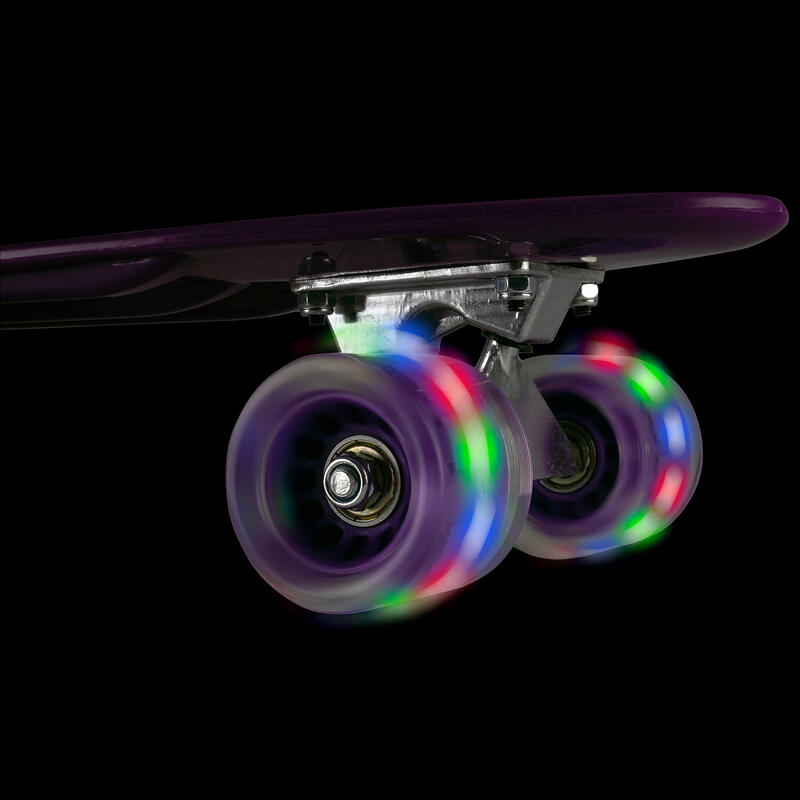 Penny Board cu roti luminoase 22'', PU, Aluminium truck, 90 KG Redemption