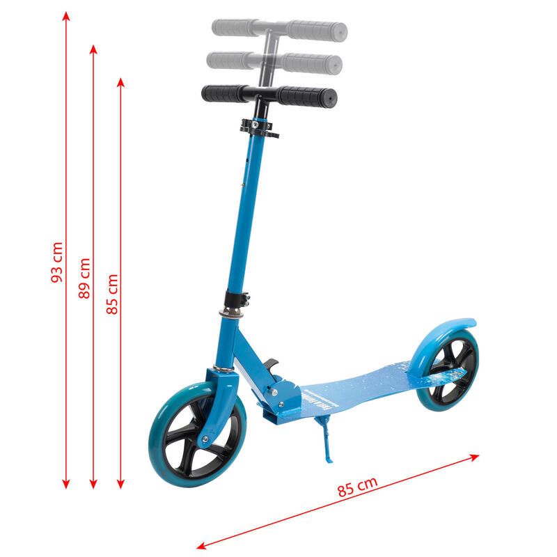 Trotineta Pliabila Nitro Albastra cu cric, roti 200 mm