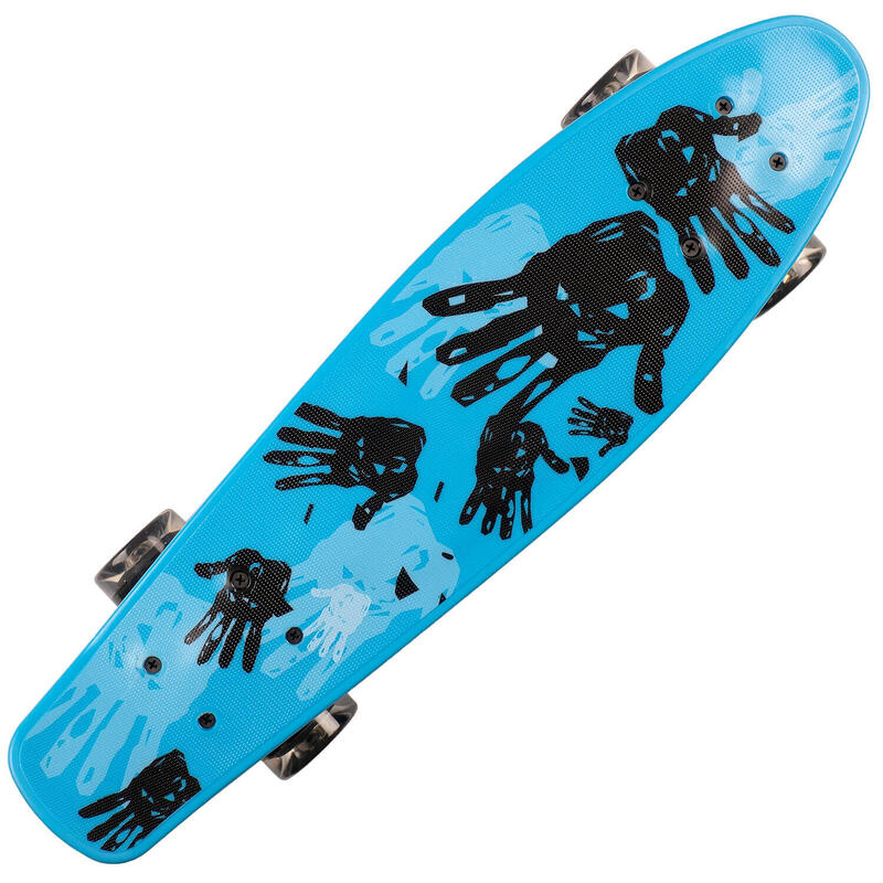 Penny Board cu roti luminoase 22'', PU, Aluminium, 90 KG Hands