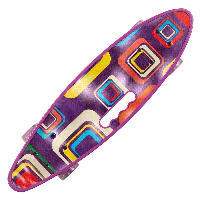 Penny board Portabil ABEC-7, PU, Aluminiu, Geometrical