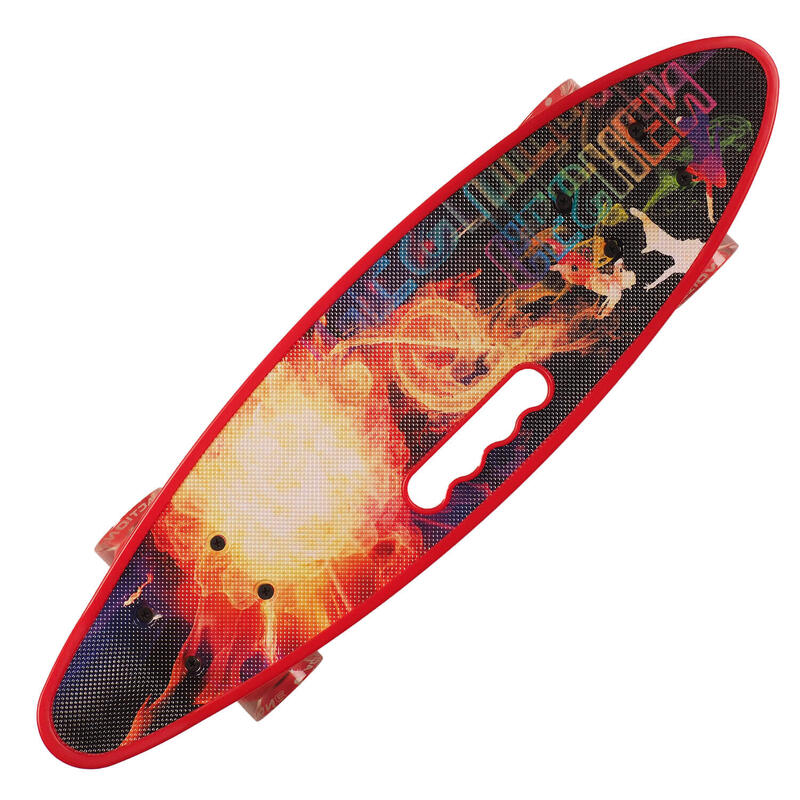 Penny board Portabil ABEC-7, PU, Aluminiu, Fire