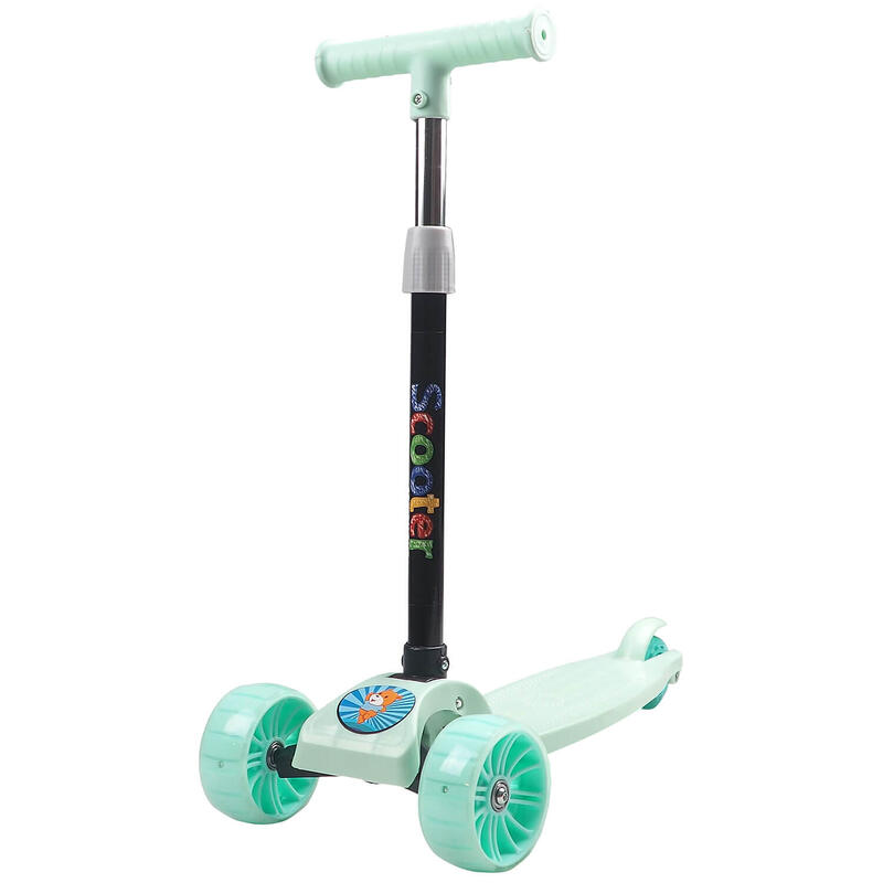 Balance Big Wheels gyerek roller, széles és fényes kerekekkel, zöld színű