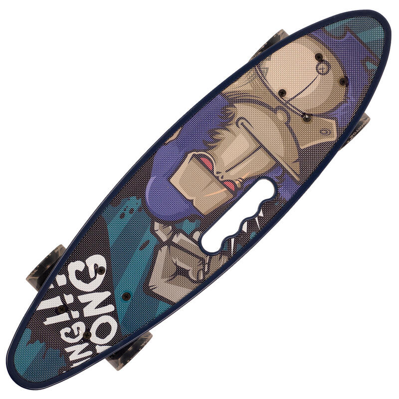 Penny board Portabil ABEC-7, PU, Aluminiu, Teddy