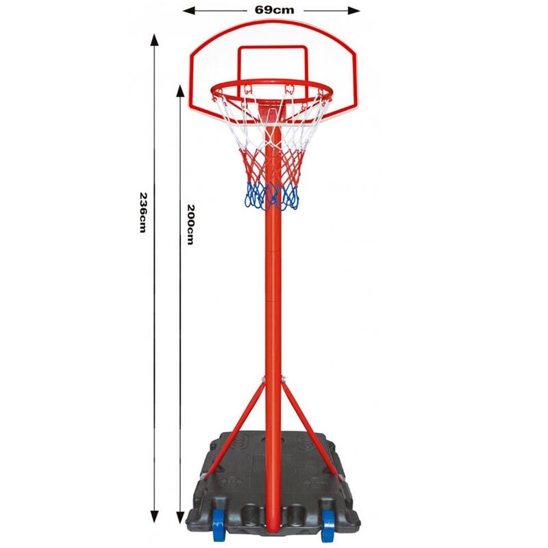 Real Action mobil kosárlabda készlet, 1.70m - 2.36m