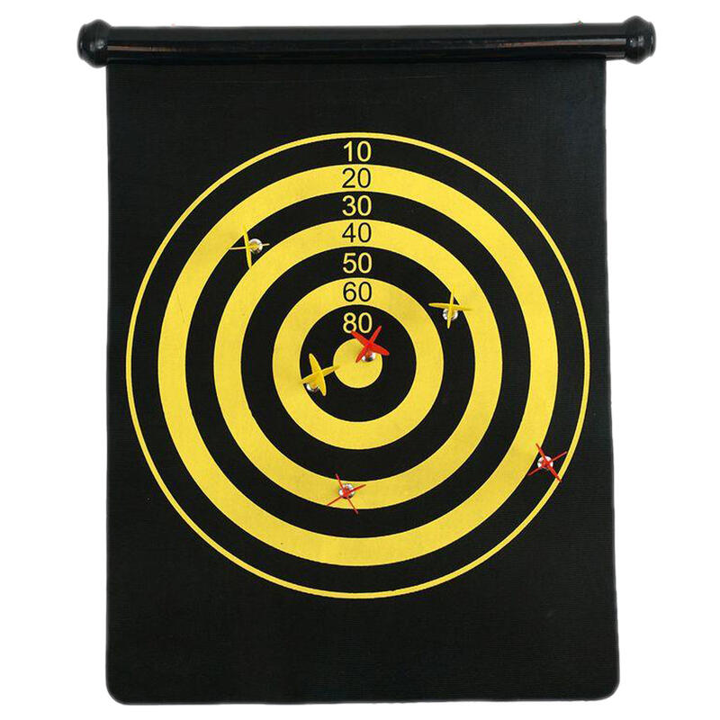 Mágneses darts játék, 6 nyílvesszővel, 40 x 50 cm-es méretben