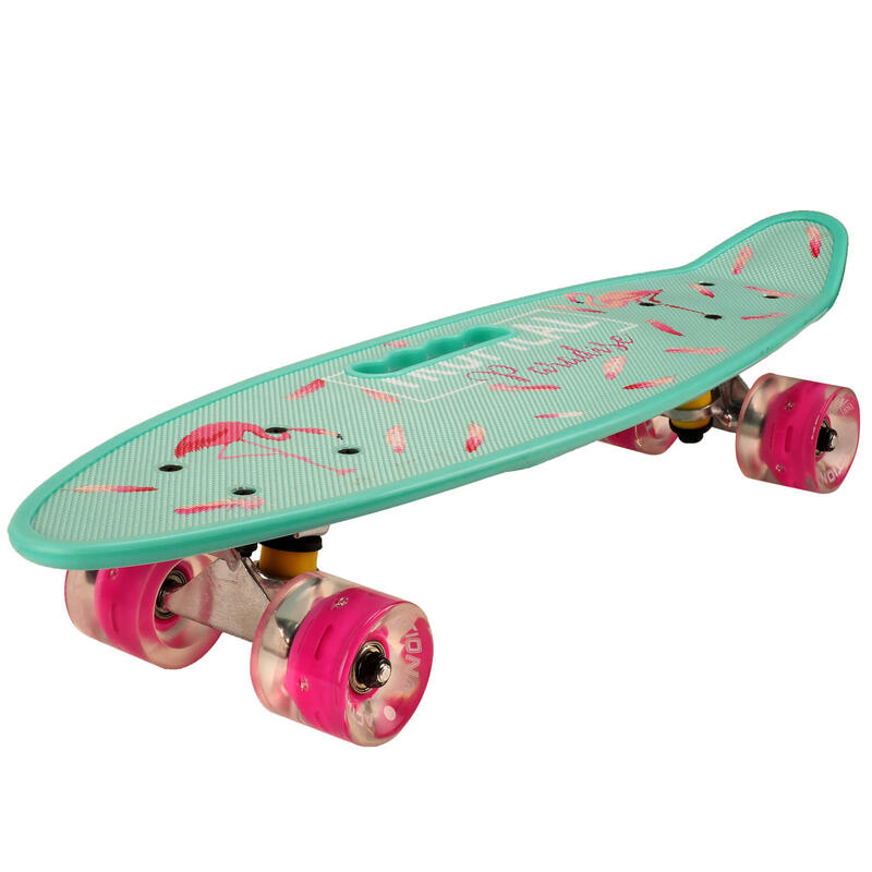 Penny board hordozható ABEC-7, PU, alumínium, Tropical Paradise