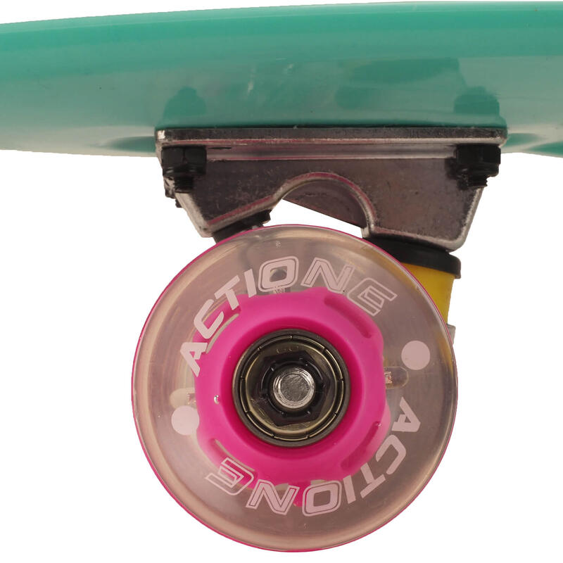 Penny board hordozható ABEC-7, PU, alumínium, Tropical Paradise