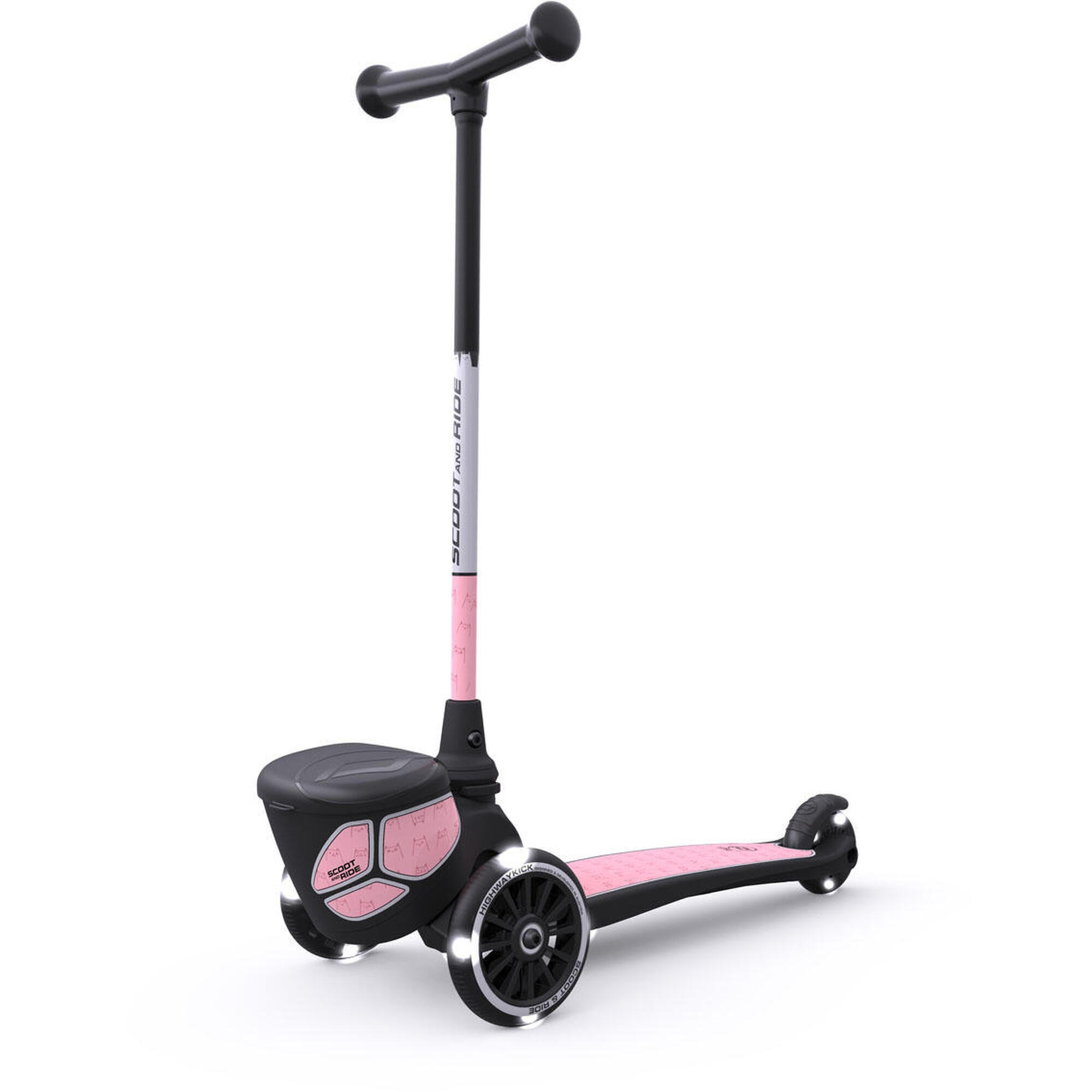 SCOOT AND RIDE Scooter Mini Scooter  Highwaykick 2 Lifestyle reflective  Rose