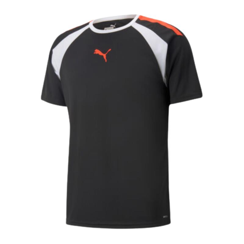 Camiseta técnica de manga corta Puma TeamLiga para hombre. Negro