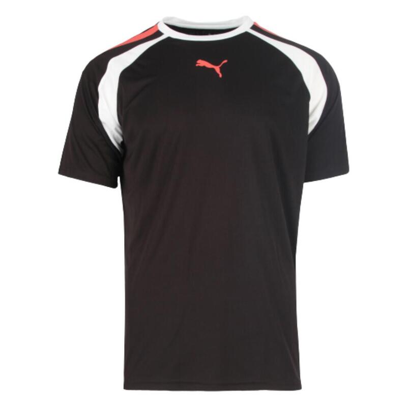 T-shirt de padel manga curta técnica Homem Puma TeamLiga. Preto