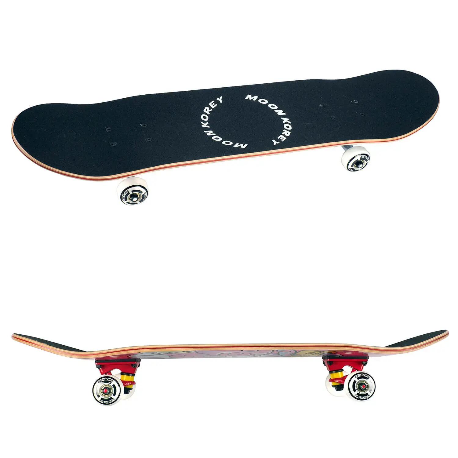 Skateboard ABEC-7, Aluminiu, 80 x 20 cm, roz, Girly Unicorn 5/5