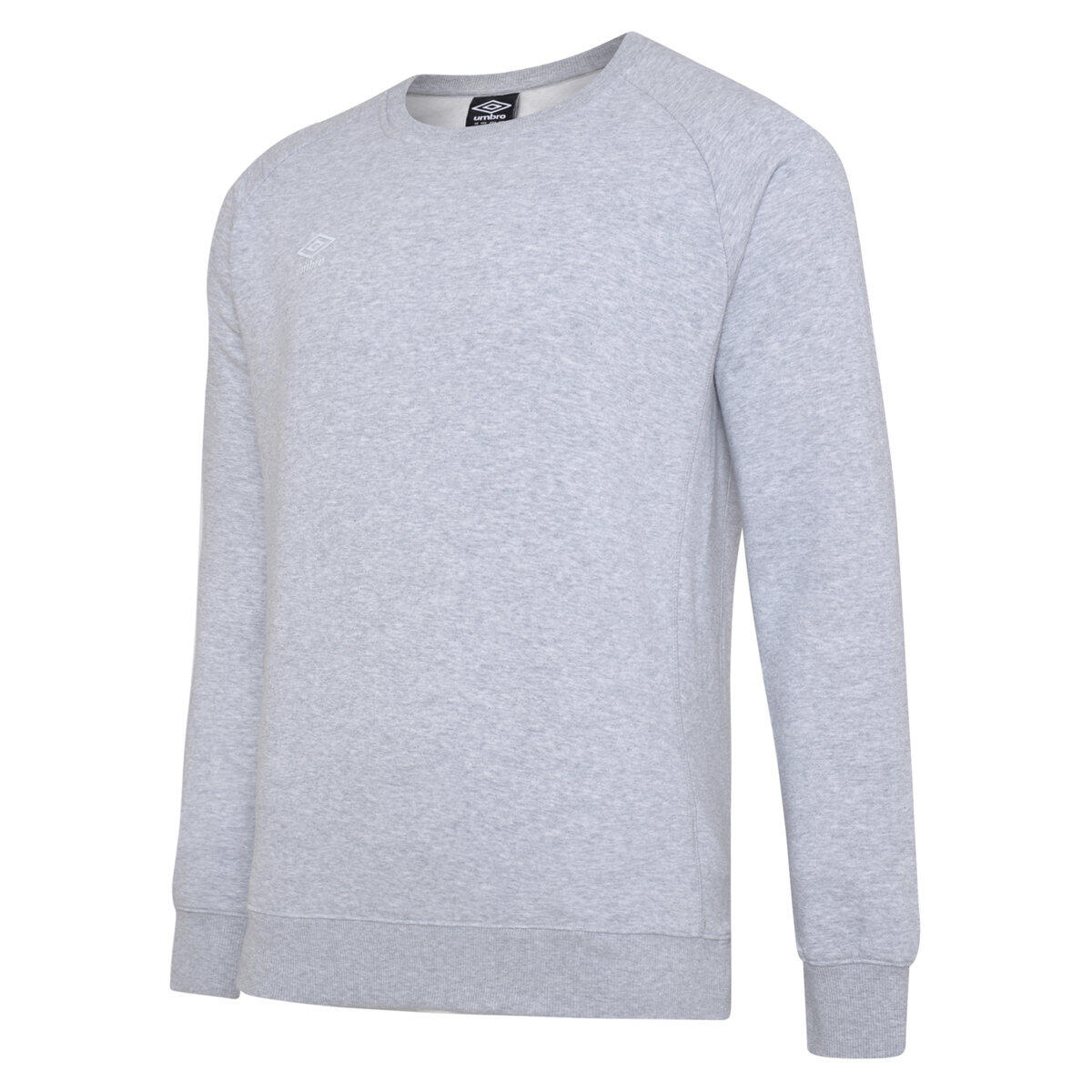 UMBRO Childrens/Kids Club Leisure Sweatshirt (Grey Marl/White)