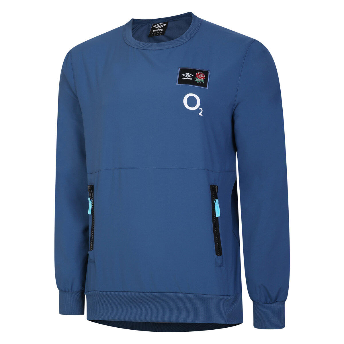 England Rugby Mens 22/23 Woven Sweatshirt (Ensign Blue) 1/4