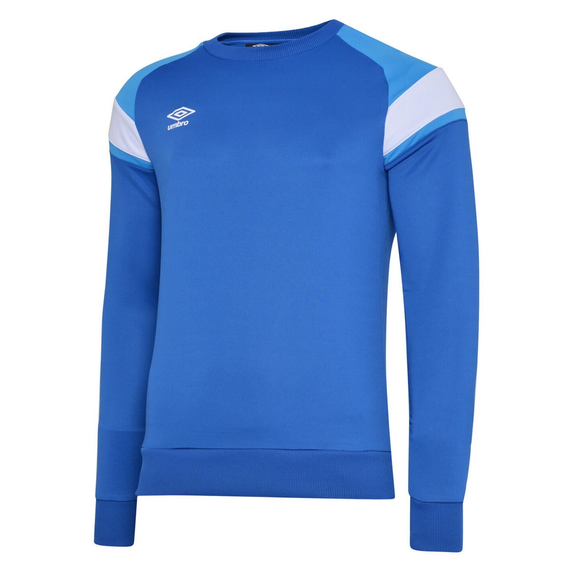 UMBRO Childrens/Kids Fleece Sweatshirt (Royal Blue/Ibiza Blue/Brilliant White)