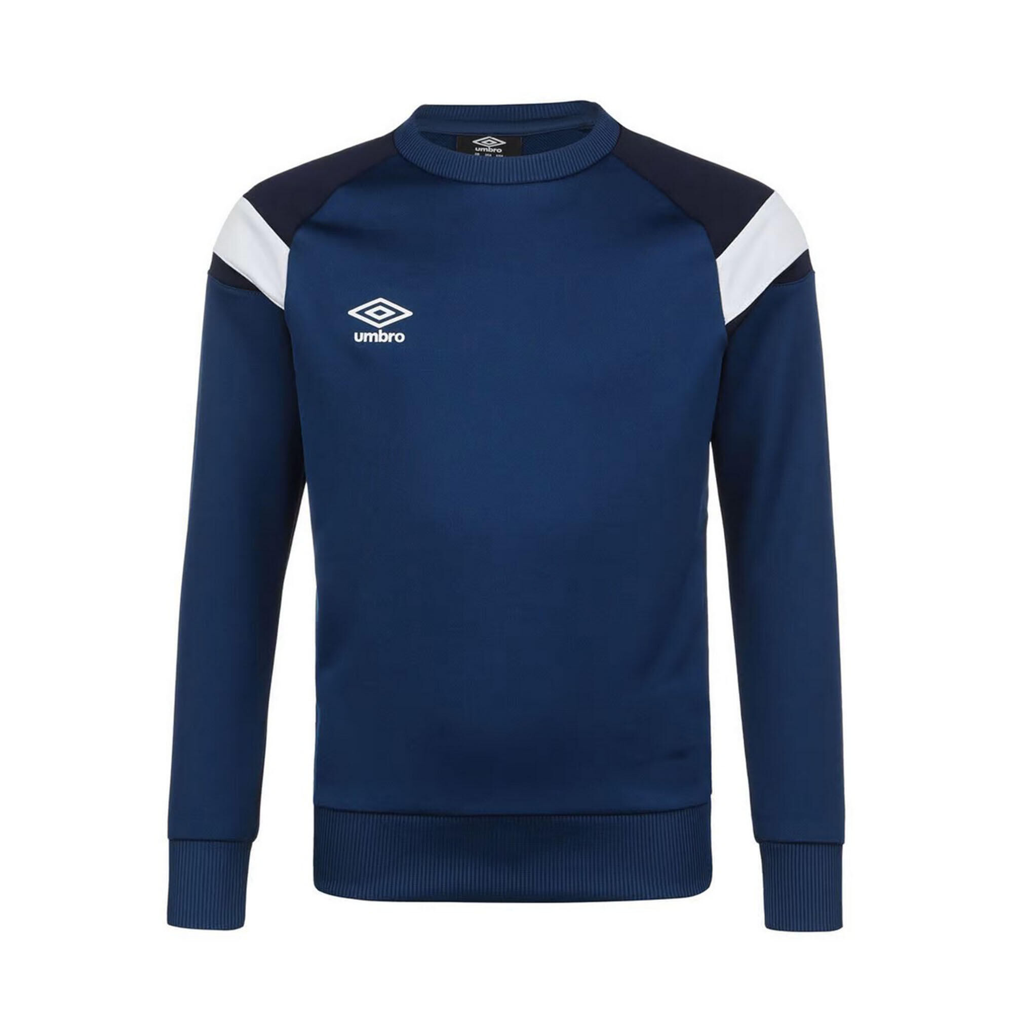 UMBRO Childrens/Kids Fleece Sweatshirt (Navy/Peacoat/Brilliant White)